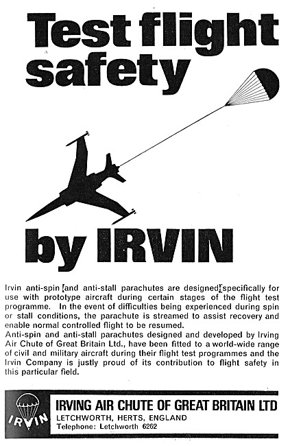 Irvin Anti-Spin & Anti-Stall Parachutes                          