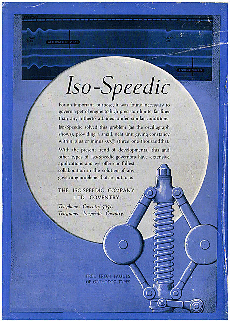  Iso-Speedic Speed Governing & Control Units                     