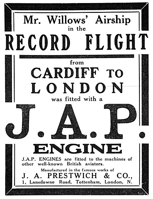 John A.Prestwich. JAP Aero-Engines                               