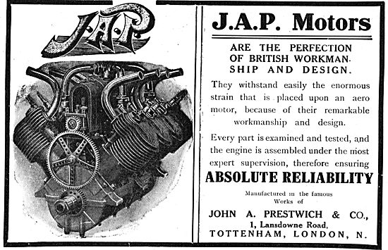 JAP Engines Are Thoroughly Examined & Tested Before Despatch     