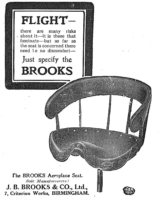 There's No Discomfort In Flight With Brooks Aeroplane Seats      