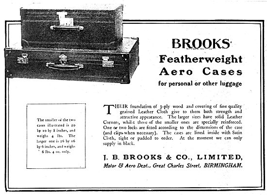 J.B.Brooks Leather Aero Suitcases                                