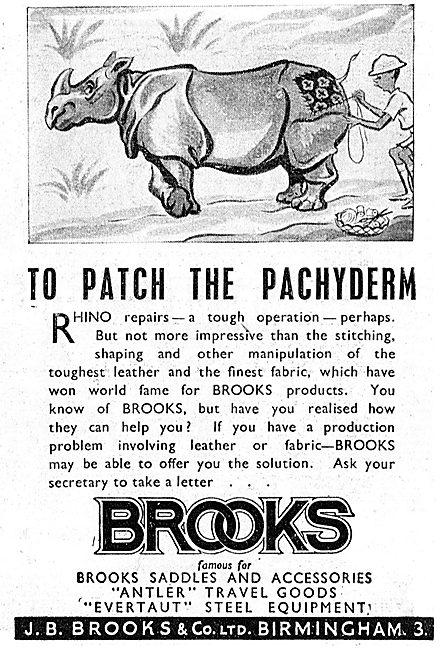 J.B.Brooks Aviation Leathers & Fabrics                           