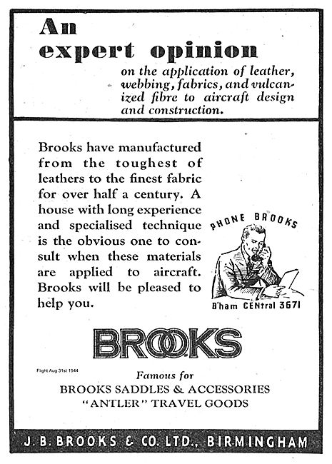 Brooks Saddles, Webbing & Vulcanised Fibre                       