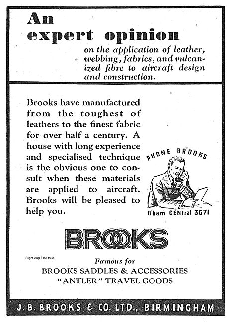 Brooks Saddles, Webbing & Vulcanised Fibre                       