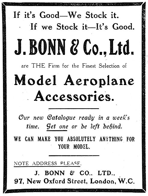 J.Bonn & Co. Prototypers, Model Makers & Aeroplane Accessories   