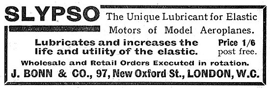 J.Boon For Slypso. Lubricant For Model Aero Engine Elastic       