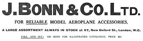J.Bonn & Co Reliable Model Aeroplane Accessories                 