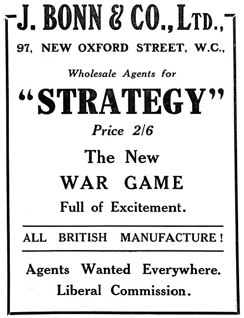 J.Bonn & Co - Strategy War Game 1914                             