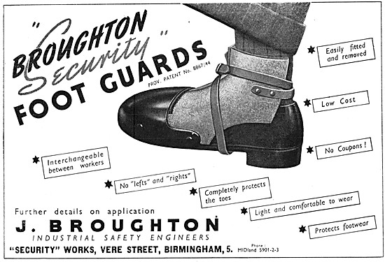 J.Broughton. Industrial Safety Engineers. Security Foot Guards   