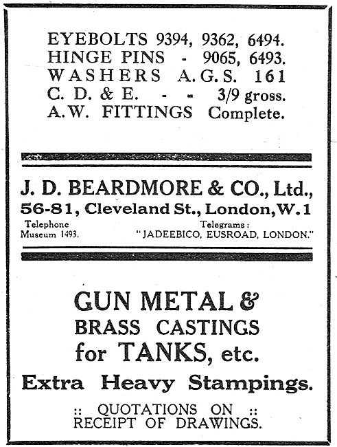 J.D.Beardmore & Co - Capstan Presswork & Stampings               