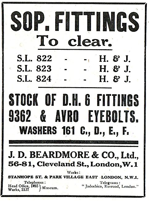 J.D.Beardmore & Co - Capstan Presswork & Grinding                