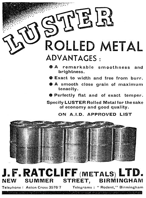 J.F.Ratcliff LUSTER Rolled Metal                                 