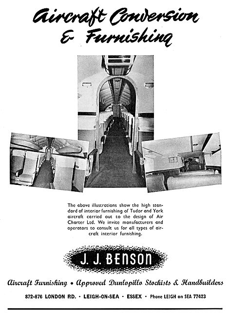 J.J.Benson Aircraft Interior Furnishing, Southend Airport        