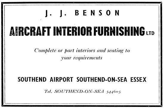 J.J.Benson Aircraft Interior Furnishing, Southend Airport        