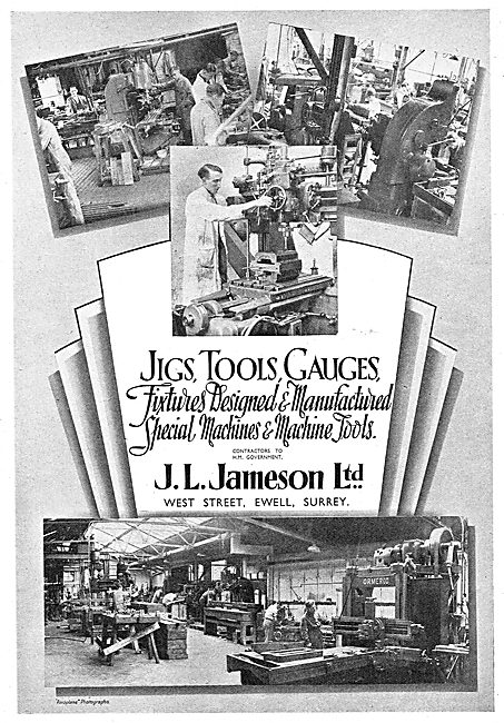 J.L.Jameson. Ewell,Surrey. Jigs,Tools,Machine Tools & Gauges     