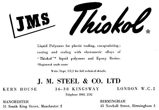 J.M.Steel - Thermindex Temperature Indicating Paints. Thiokol    
