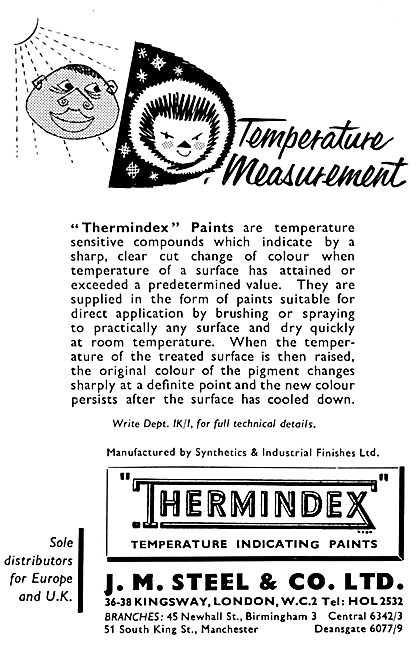 J.M.Steel - Thermindex Temperature Indicating Paints             