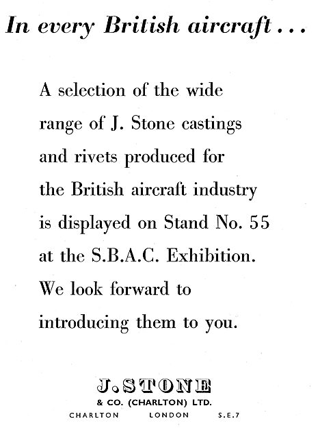 J.Stone & Co - Light Alloy & Elektron Castings - Rivets          