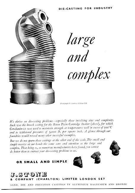 J,.Stone & Co - Light Alloy & Elektron Castings 1954             