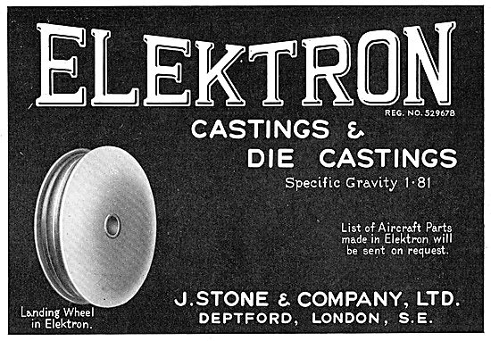 J.Stone & Co - Elektron Castings & Die Castings. SG 1.81         