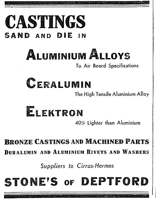 Stones Of Deptford  - Elektron - Cerakumin - Aluminium Castings  