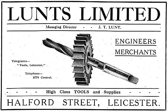 J.T.Lunt - Engineers' Merchants. Halford Street, Leicester       