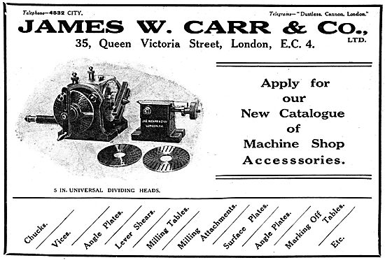 James W.Carr & Co - Machine Shop Tools & Accessories             