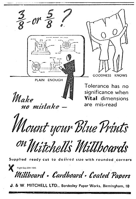 Mitchells Millboards For Blue Prints.                            