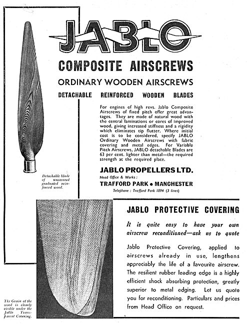 Jablo Propellers - Composite Airscrews                           