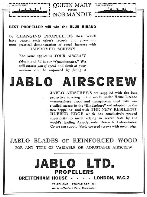 Jablo Airscrews                                                  