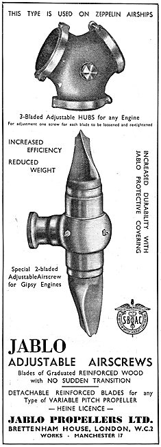 Jablo Adjustable Airscrews                                       