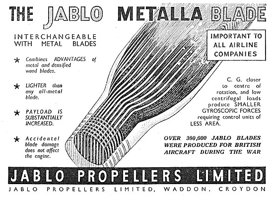 Jablo METALLA Propeller Blade                                    