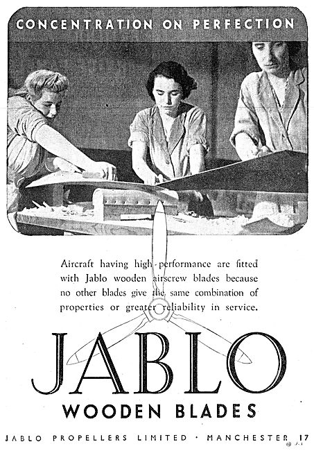 Jablo Wooden Airscrew Blades                                     