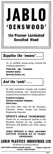 Jablo DENSWOOD Laminated Densified Wood Products                 