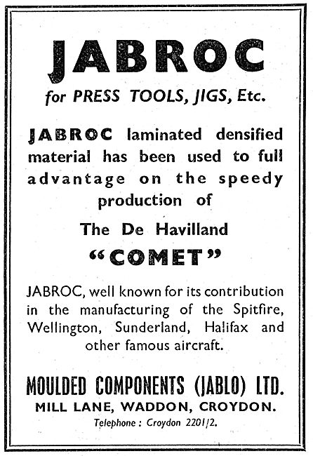 Jablo JABROC for Press Tools & Jigs. 1949                        