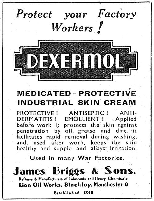James Briggs. Dexermol Medicated Protective Industrial Skin Cream