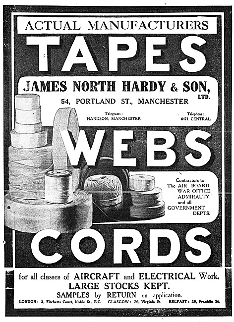 James North Hardy  Aircraft Tapes & Cords                        
