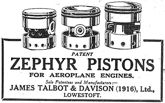 James Talbot Zephyr Pistons                                      