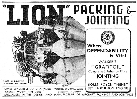 James Walker. Lion Packing & Jointing. Grafitoil                 