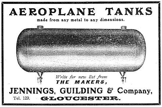 Jennings, Guilding & Company. Aeroplane Tanks                    