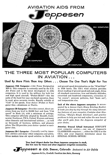 Jeppesen Airway Manuals & Avigation Flight Computers             