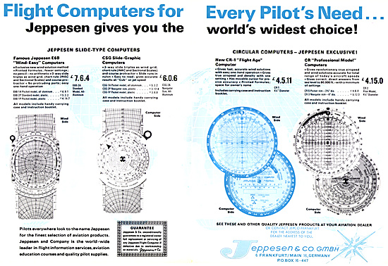 Jeppesen Airway Manuals & Flight Computers                       