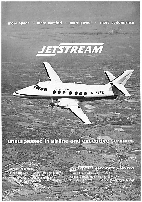 Jetstream Aircraft Leavesden. Jetstream G-AXEK                   