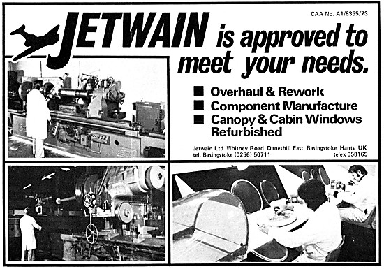 Jetwain Aerospace Engineering. Overhauls & Parts Manufacturing   