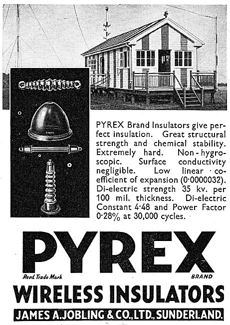 James A.Jobling PYREX Wireless Insulators                        