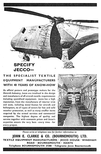 John E.Clark. JECCO Textiles For Aircraft Interiors              