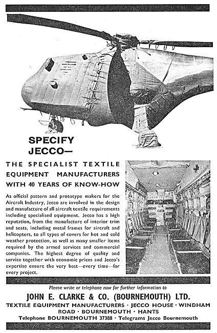 John E.Clarke. JECCO Aircraft Textiles & Furnishings             