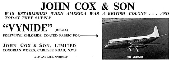 John Cox - Textiles: Vynide Fireprrof Knitted Fabrics            