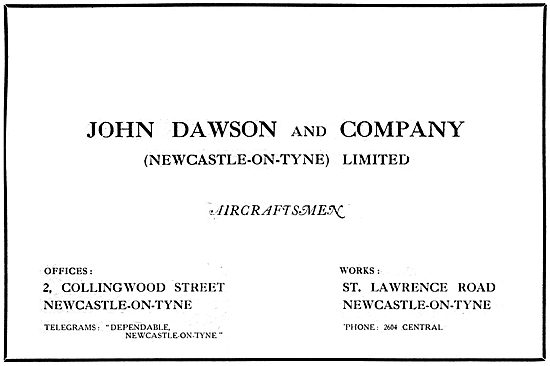 John Dawson & Company. Aircraftsmen 1917                         